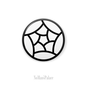 44mm バッジ EVIL ROSE leafless ホワイト - pixivFACTORY