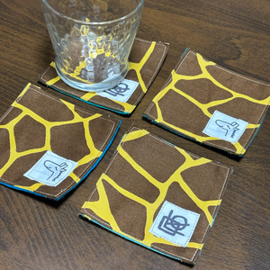 Giraffe pattern coaster