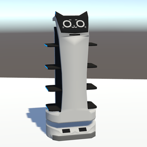 【VRChat向けモデル】働き者のネコ型ロボット