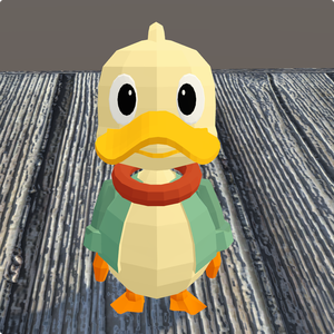 【VRChat向けモデル】ピクセルダック / Pixel Duck