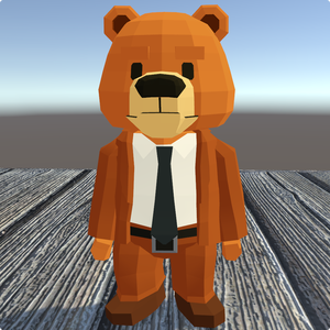 【VRChat向けモデル】ピクセルベアー / Pixel Bear
