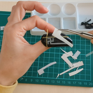 Custom Decals for 1/12 Model of Mikey's Honda CB250T
