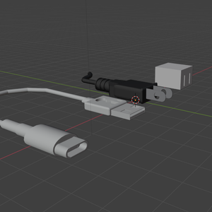 【汎用3D】コンセント for Blender
