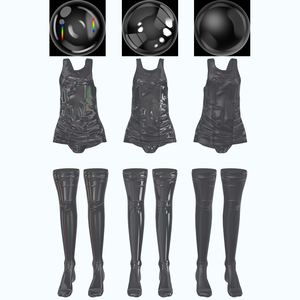 【無料版あり】Unity想定Matcap 衣服用2
