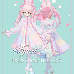【Fyuett専用】Aurora Oval : Dress and Hair Textures