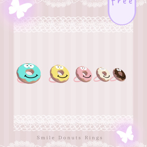 【無料/free】Smile Donuts Ring！【ぽわり専用】【3D小物】 缩略图 2
