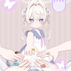 【無料/free】Smile Donuts Ring！【ぽわり専用】【3D小物】 缩略图 4