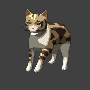 3dモデル「猫」リグ付き