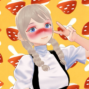 Mushroom Girl VRoid Face Texture Makeup キノコ けしょう