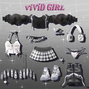 【14アバター対応】🖤⛓ViViDGIRL⛓🖤 缩略图 5