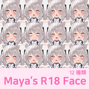 Maya's R18 Face Animation 12種類