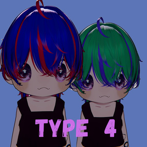 【VRC想定】【無造作ショートネオウルフ 】Ver.2 texture hair 缩略图 11