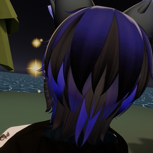 【VRC想定】【無造作ショートネオウルフ 】Ver.2 texture hair 缩略图 3