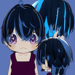 【VRC想定】【無造作ショートネオウルフ 】Ver.2 texture hair 缩略图 9