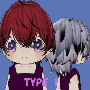 【VRC想定】【無造作ショートネオウルフ 】Ver.2 texture hair 缩略图 6