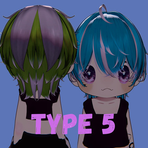【VRC想定】【無造作ショートネオウルフ 】Ver.2 texture hair 缩略图 12