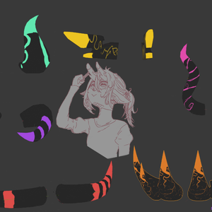 patterned horns