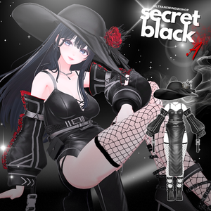 【12アバター対応】secret black 「.A」SBシリーズ第1弾 　#UltraNemiNemiShop　