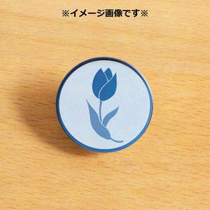監査官概念チューリップメタルバッジ