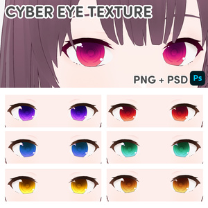 [VRoid] Cyber eye texture / サイバー瞳 テクスチャ