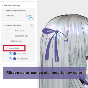 Hair Preset (ribbon included)【VRoid Stable ver】ヘアプリセット（リボン付き） VRoid正式版