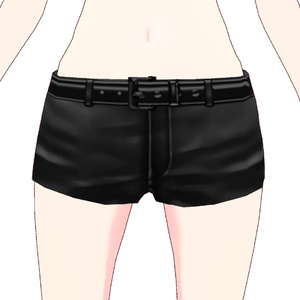 【VRoid】 Leather Short Pants レザー　ショートパンツ