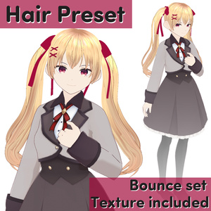 Hair Preset (accessorries included)【VRoid Stable ver】ヘアプリセット（髪飾り付き） VRoid正式版