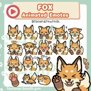 FOX Animated emotes pack (40 pieces included)
