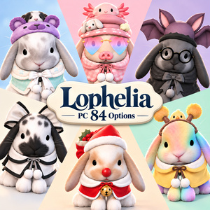 [VRchat] Lophelia Full 84 Wardrobe Avatar PC&Quest Unitypackage, &Blender