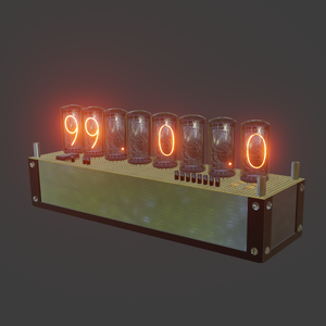 ダイバージェンスメーター風ニキシー管Ver1　3Dモデル
