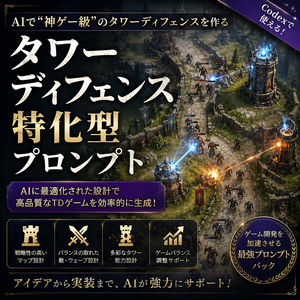 タワーディフェンス特化型プロンプト