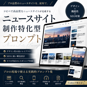 ニュースサイト制作特化型プロンプト