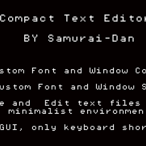 Compact Text Editor (コンパクトなテキストエディタ)