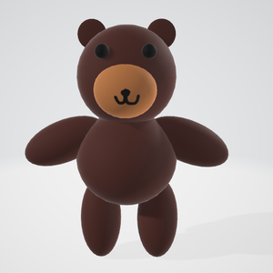3D teddy bear / ３Dのテディーベア