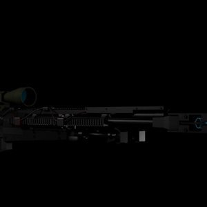 PGM.338LM ULTIMA・RATIO「BlackOut」スナイパーライフル【ゲーム制作／映像制作／VRC向け3Dモデル】 缩略图 5