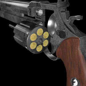 .44双銃身ハンドキャノン【Knight Fork】リボルバー オリジナル３Dモデル【映像制作/ゲーム制作/VRC向け】 缩略图 3