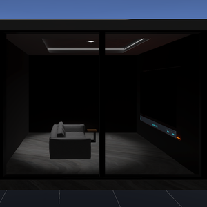 【VRChat向け】ミニシアタールーム - 静かな夜に映画を楽しむ空間