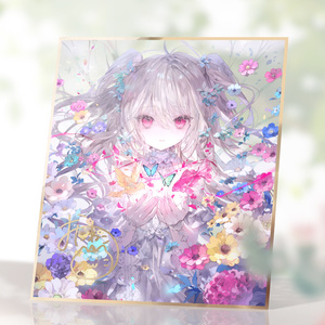 予約】【おにねこ直筆サイン入り】クリア色紙『Breath of life』 - Imy