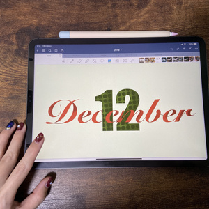 iPadバレットジャーナル12月表紙