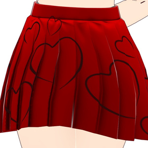 Uniform Skirt Red