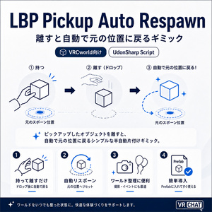 【LBP Pickup Auto Respawn】離すと自動で元の位置に戻るギミック　無料