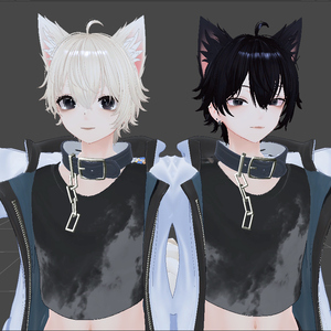 【野良犬】彼方君こまの君対応　服のテクスチャとメイク　5260363 / 6813995