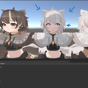 【アウルカ -Aulka-】てぃーたいむEYEテクスチャ　質感改変済、オーディオリンク付きmaterial 