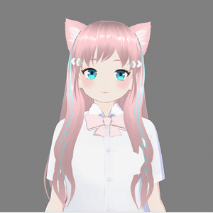 vrm 3D Model virtual live broadcast secondary animation file