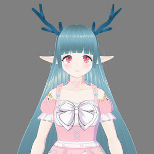 vrm 3D Model virtual live broadcast secondary animation file