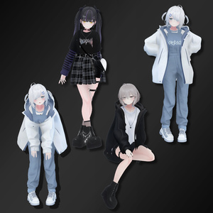 無料版有り) 【ポーズ詰め合わせ】Unity Humanoid AnimationClip