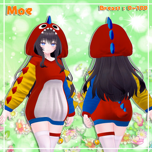 『9アバター対応』 Dinosaur hood / 恐竜フード 缩略图 2