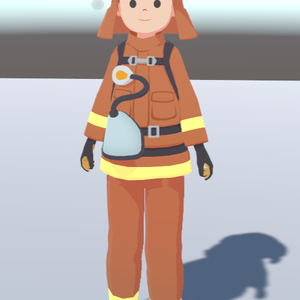 ウエコ作成3Dモデル【消防士】