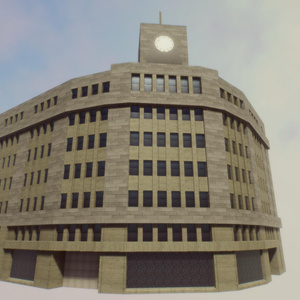 【無料Free】銀座ビル01デパートユニティ用3Dモデル