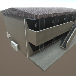 【無料Free】日本のビルセット05ユニティ用3Dモデル v2